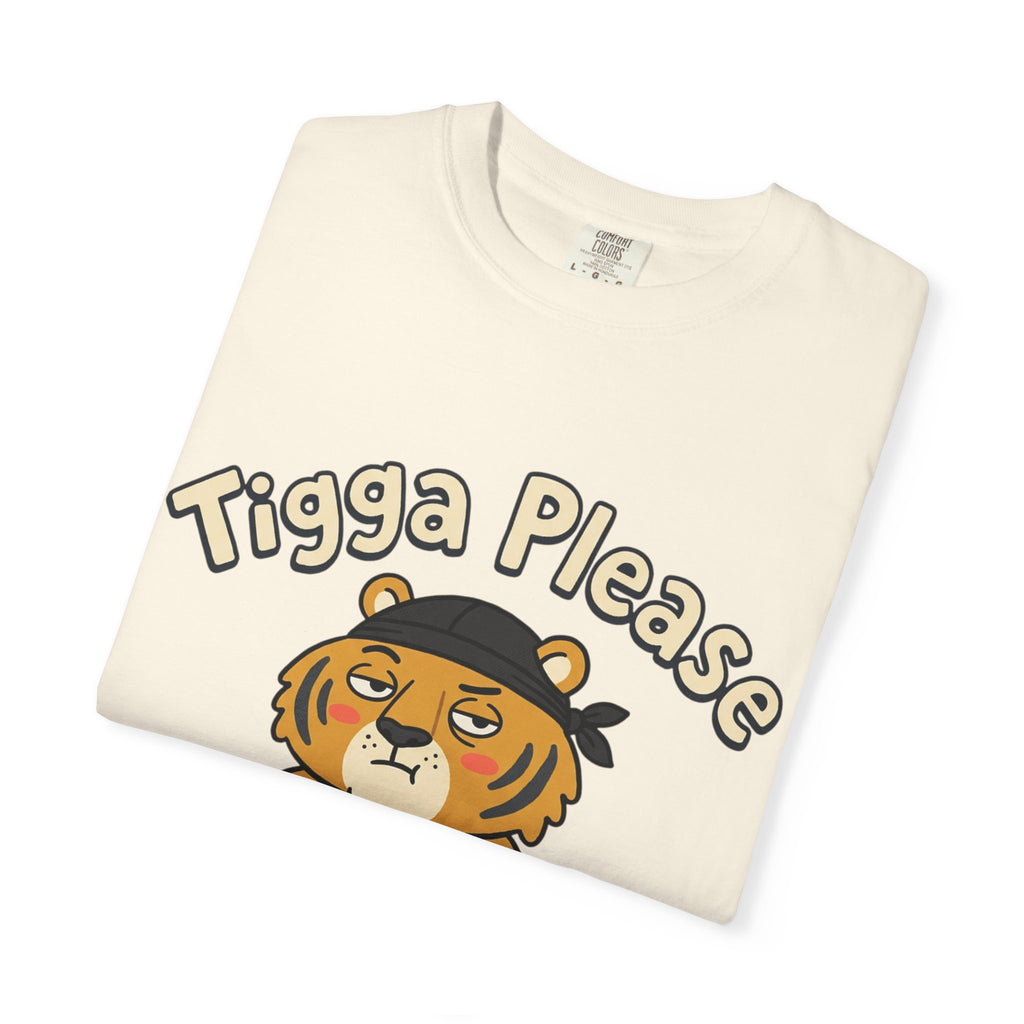 Tigga Please Tiger Illustration T-Shirt | Cute Cartoon Tiger Tee